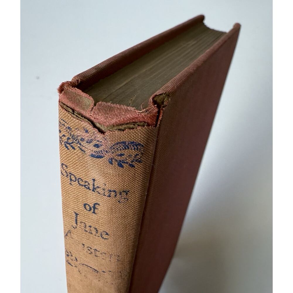 Vintage 1944 Speaking of Jane Austen Literary Criticism Red HC Book 1st Edition